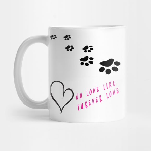 Furever love, valentine gift for animal lovers. by gillys